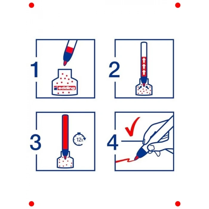 Yeniden Doldurulabilir Mavi Flipchart Kalemi