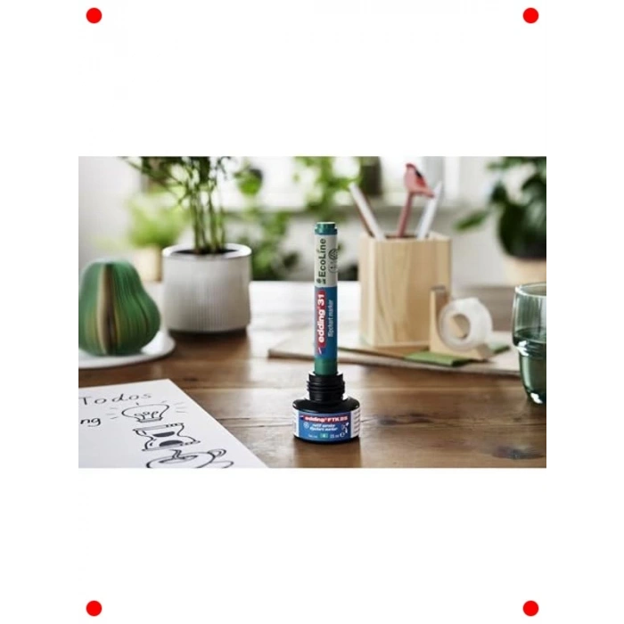 Yeniden Doldurulabilir Mavi Flipchart Kalemi