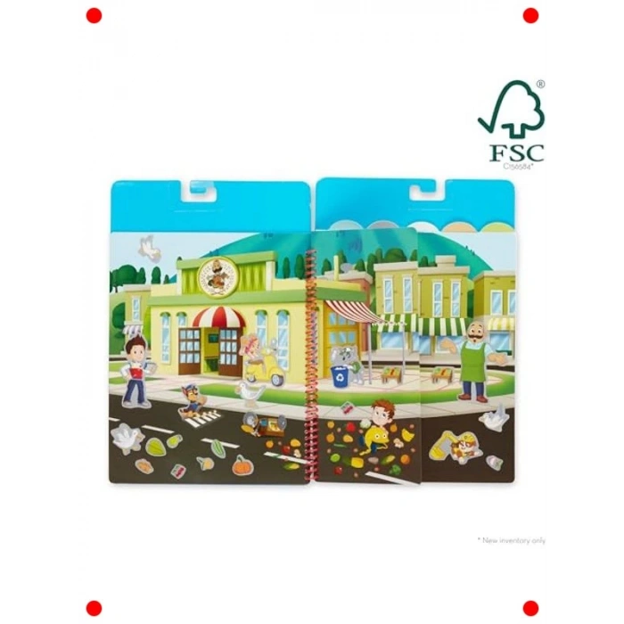 Yeniden Kullanılabilir Çıkartma Defteri - Kahraman Temalı