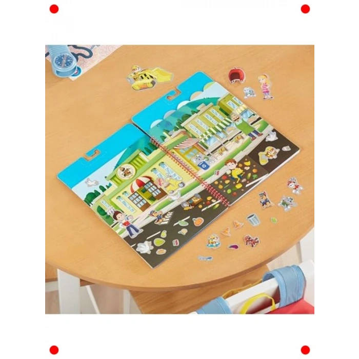 Yeniden Kullanılabilir Çıkartma Defteri - Kahraman Temalı