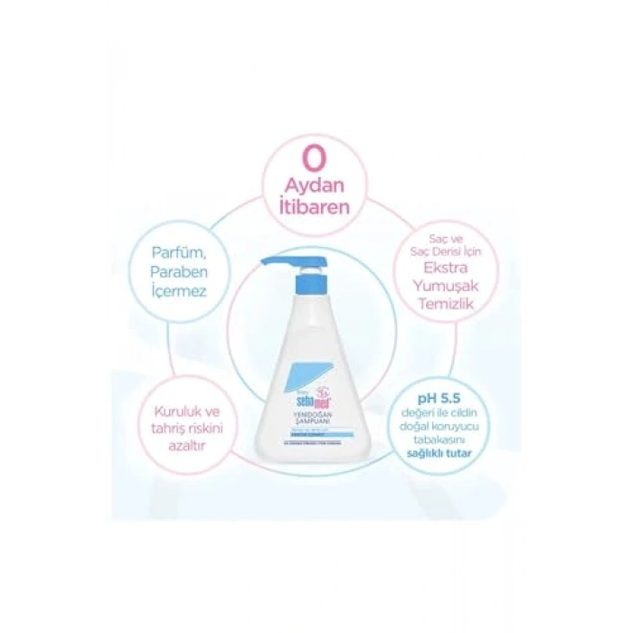 Yenidoğan Bebek Şampuanı 250 ml, pH 5.5 Koruma ve Bakım