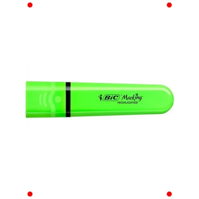 Yeşil Fosforlu Kalem (12li Kutu, Su Bazlı)