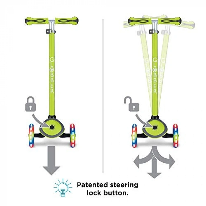 Yeşil Işıklı Scooter, Çocuklar İçin Eğlenceli Araç