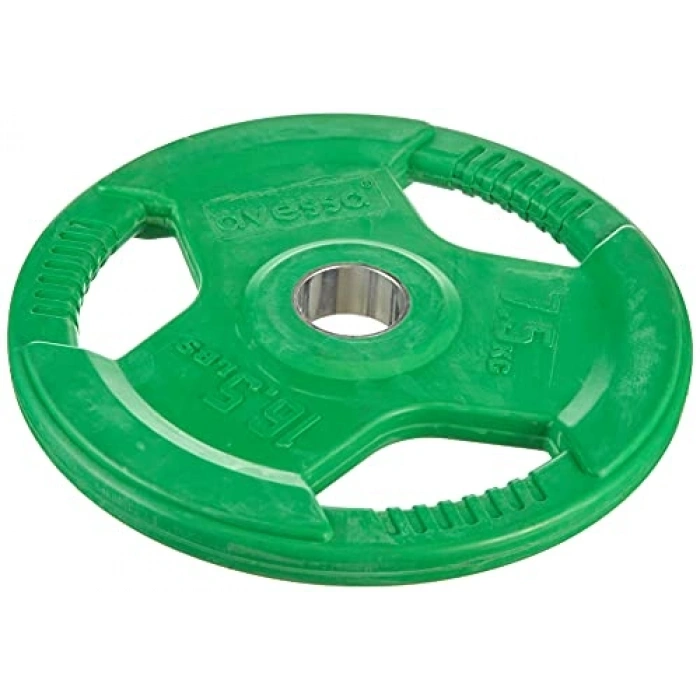 Yeşil Renkli 7.5 inç Olimpik Kauçuk Plaka