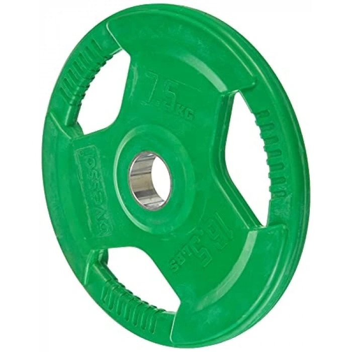 Yeşil Renkli 7.5 inç Olimpik Kauçuk Plaka