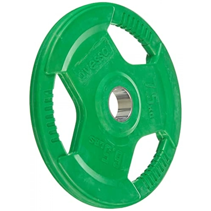 Yeşil Renkli 7.5 inç Olimpik Kauçuk Plaka