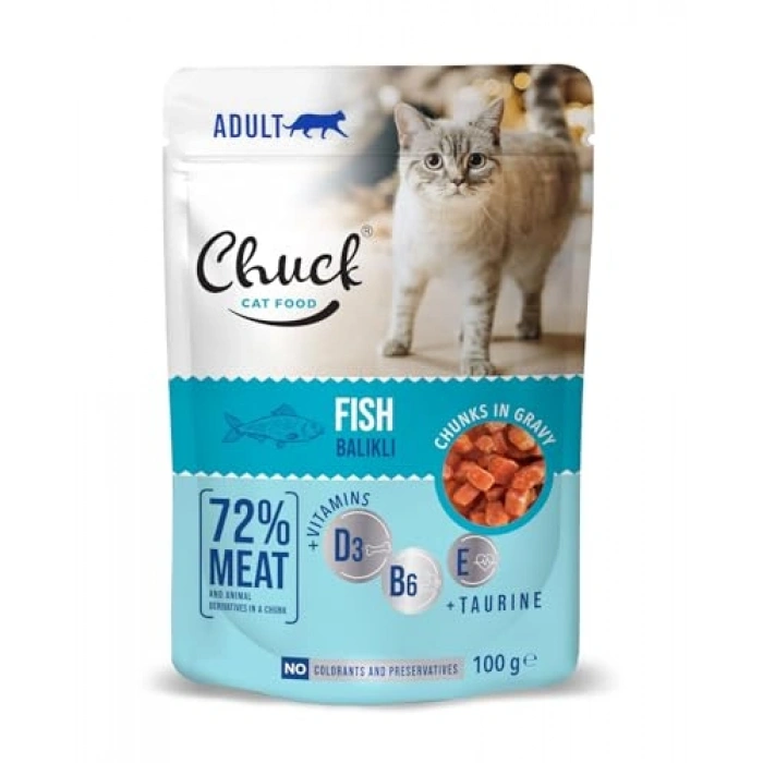 Yetişkin Balıklı 100 Gr x 24 Adet Pouch Paketleri