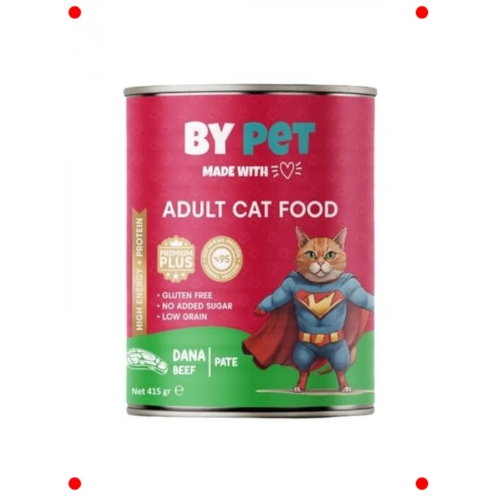 Yetişkin Kedi Dana Etli Yaş Mama (12 x 415 gr)