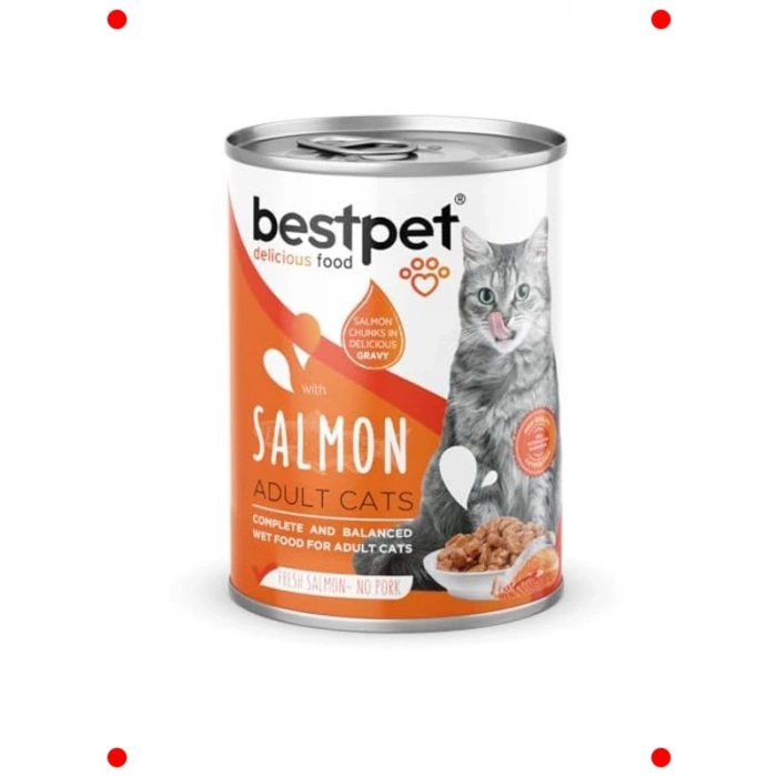 Yetişkin Kedi Somonlu Yaş Mama, Soslu, 12x400g