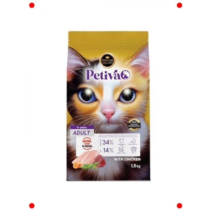 Yetişkin Kediler İçin Tavuk Etli Kuru Mama (1.5 Kg)