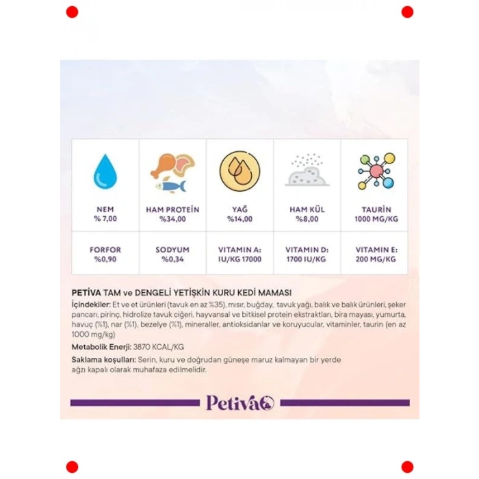 Yetişkin Kediler İçin Tavuk Etli Kuru Mama (1.5 Kg)