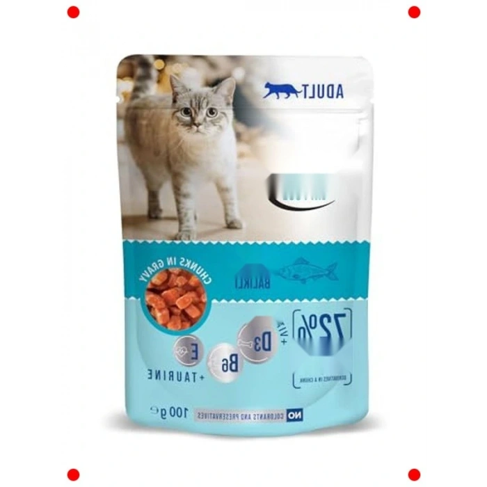 Yetişkin Köpek Balıklı Pouch Mama (24 x 100 Gr)