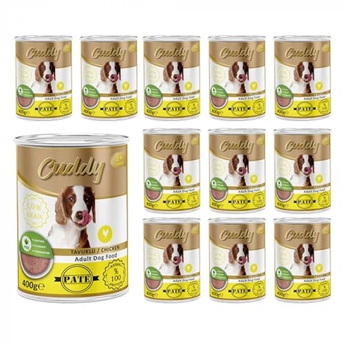 Yetişkin Köpek İçin Tavuklu Pate, 12 Adet 400 Gr