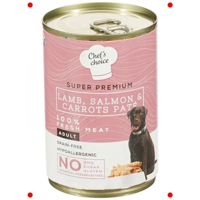 Yetişkin Köpek Konservesi – Tahılsız Kuzu & Somonlu