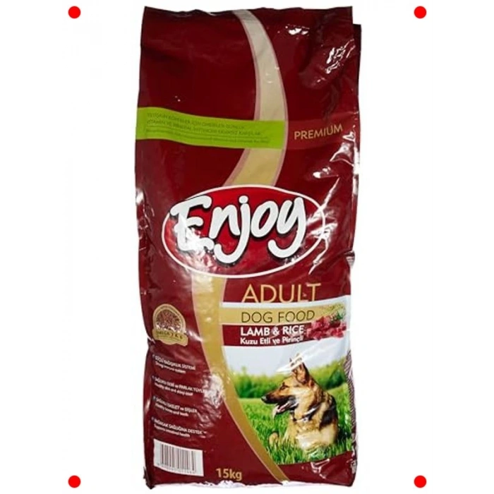 Yetişkin Köpekler İçin Kuzu Etli Pirinçli Mama (15 Kg)