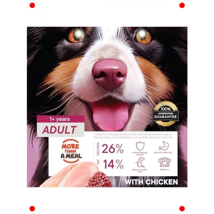 Yetişkin Köpekler İçin Tavuklu Kuru Mama 3 Kg