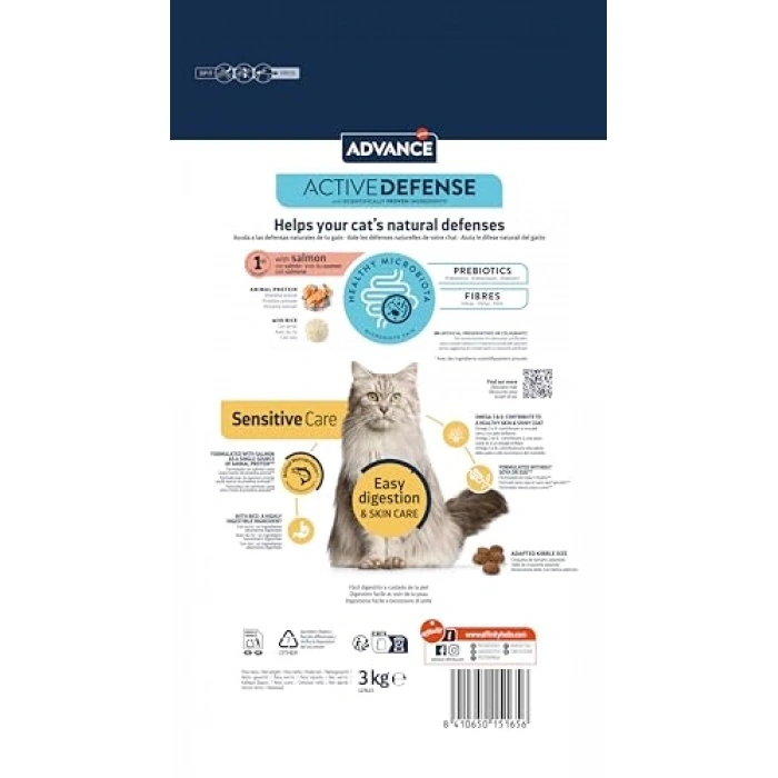 Yetişkin Kuru Kedi Maması, Somon Balıklı, 3 kg