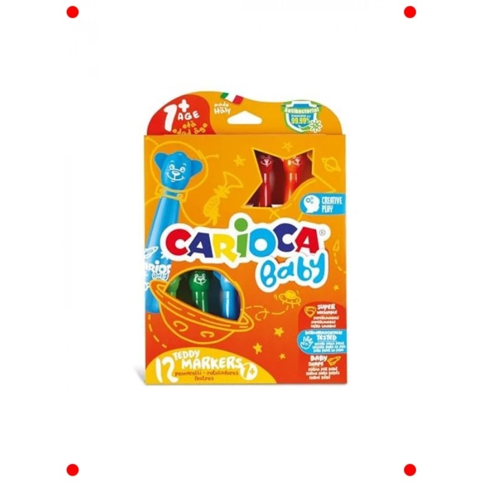 Yıkanabilir Bebek Keçeli Kalemleri 12li - Jumbo Boy