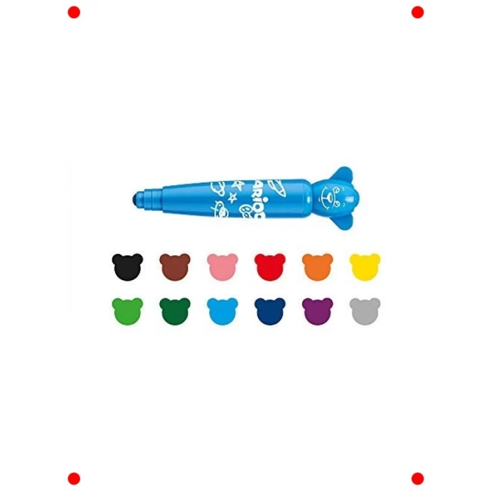 Yıkanabilir Bebek Keçeli Kalemleri 12li - Jumbo Boy