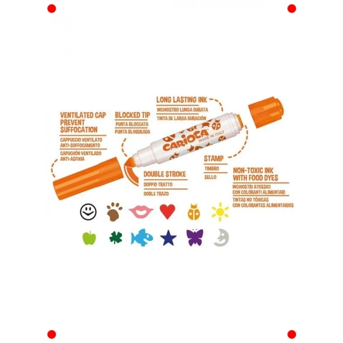 Yıkanabilir Keçeli Boya Kalemi Seti - 6lı