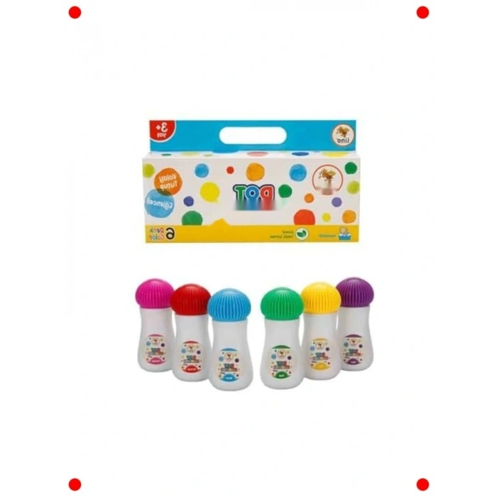 Yıkanabilir Mini Nokta Kalemleri, 6lı Set