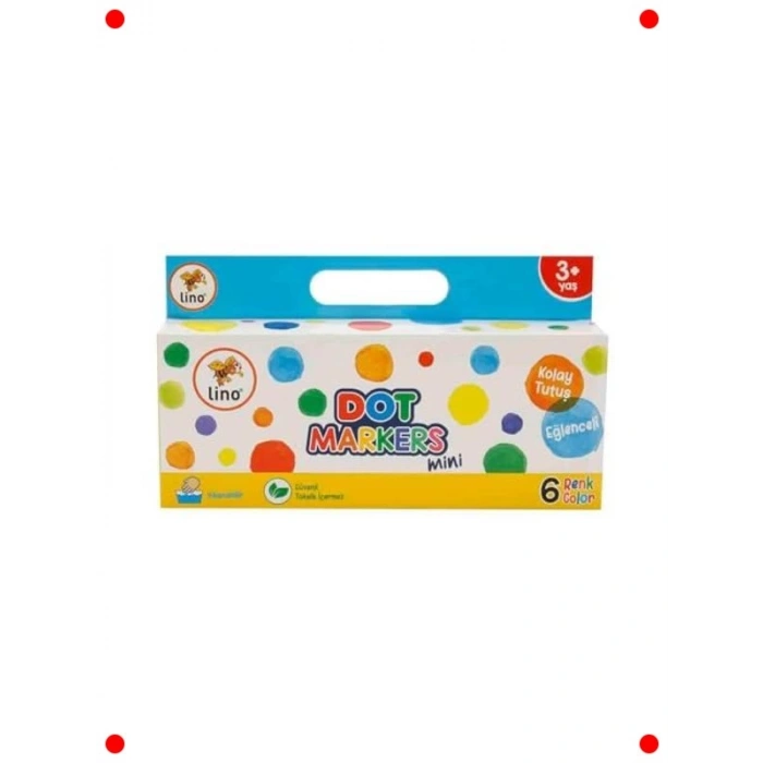 Yıkanabilir Mini Nokta Kalemleri, 6lı Set