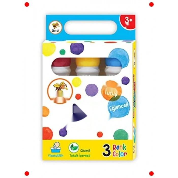 Yıkanabilir Nokta Boya Seti - 3 Adet
