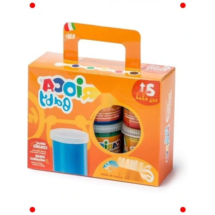 Yıkanabilir Parmak sı Seti (6 Renk, Bebeklere Özel)