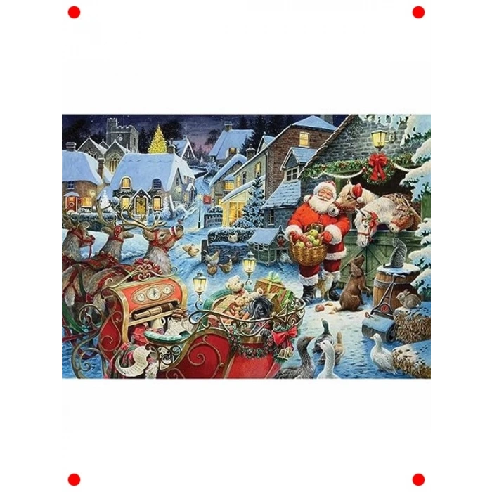 Yılbaşı Temalı 1000 Parça Yapboz - Tatil Atmosferi
