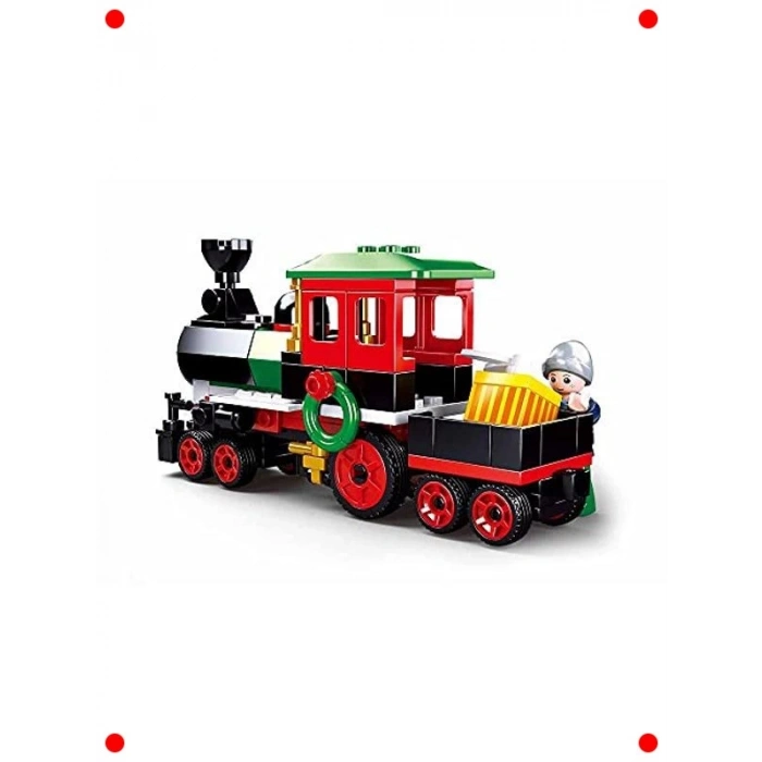 Yılbaşı Temalı Tren Yapım Seti - 156 Parça