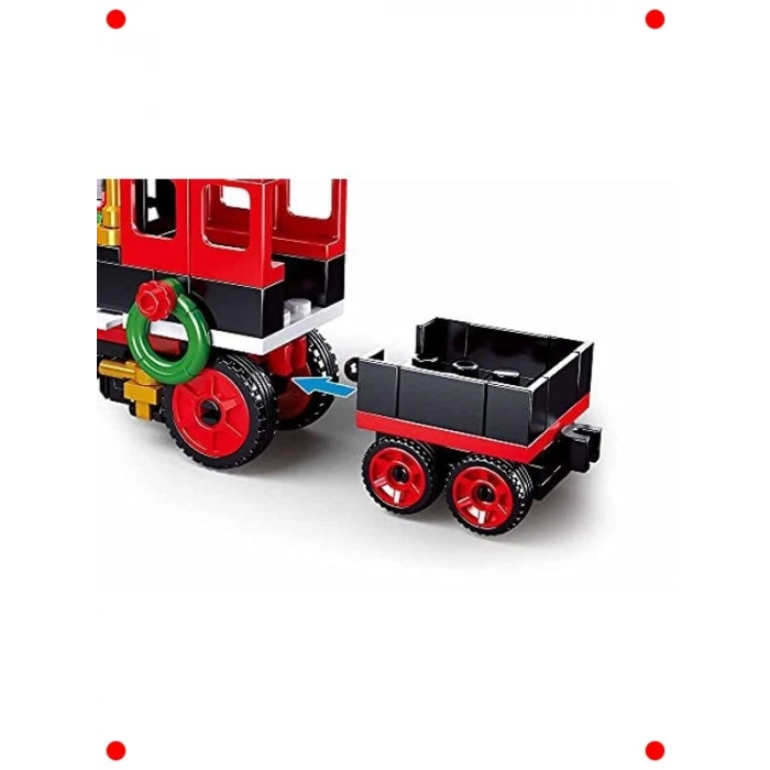 Yılbaşı Temalı Tren Yapım Seti - 156 Parça