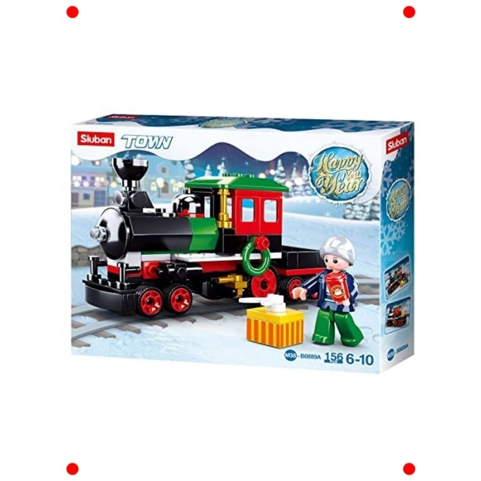 Yılbaşı Temalı Tren Yapım Seti - 156 Parça