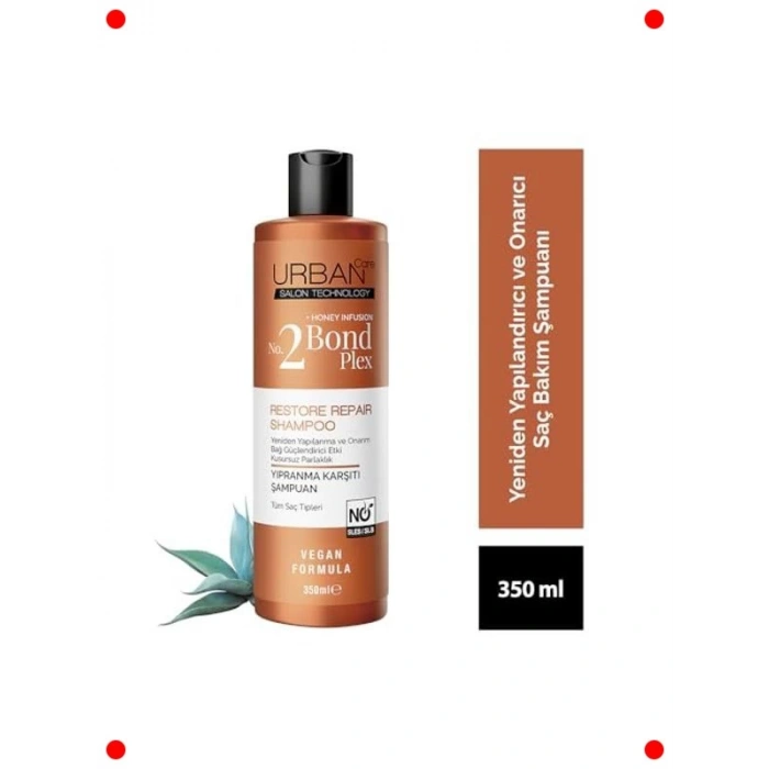 Yıpranma Karşıtı Sülfatsız Saç Bakım Şampuanı Vegan 350 ml