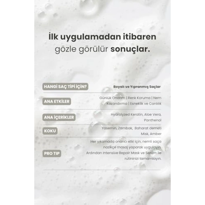 Yıpranmış Saçlar için Onarıcı Şampuan, 350 ml