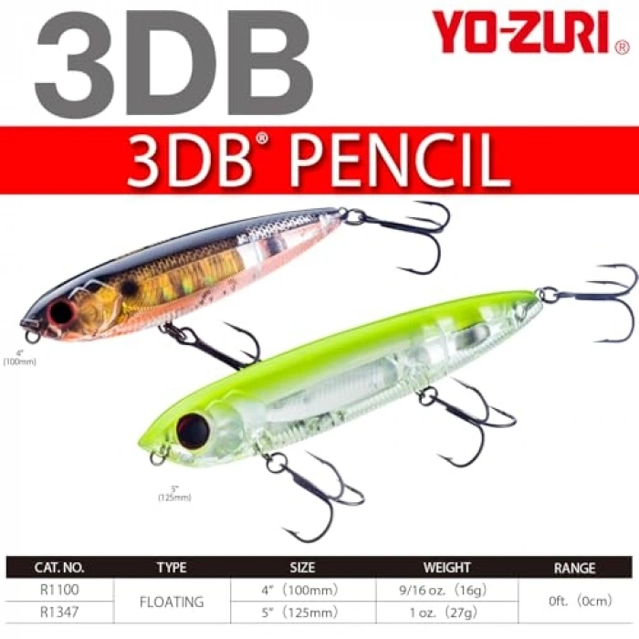 Yo-Zuri 3DB Pencil Floating Lure