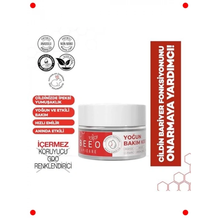 Yoğun Bakım Kremi - Propolis, Arı Sütü, E Vitamini