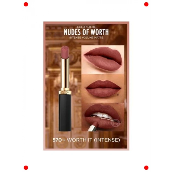 Yoğun Hacimli Mat Ruj - 570 Numara