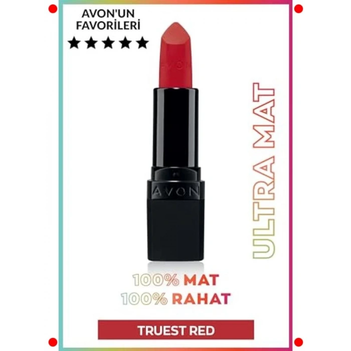 Yoğun Mat Ruj - Gerçek Kırmızı Tonu