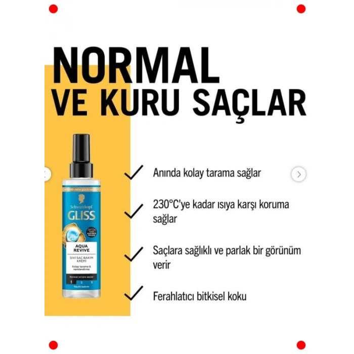 Yoğun Nemlendirici Sıvı Saç Bakım Kremi 200 ml