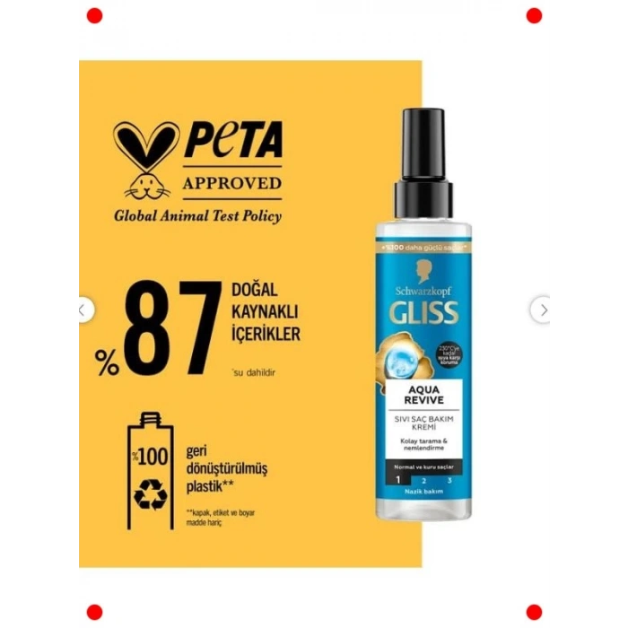 Yoğun Nemlendirici Sıvı Saç Bakım Kremi 200 ml