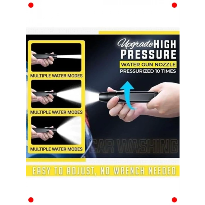 Yüksek Basınçlı Hortum Ucu - Çok Amaçlı Su Tabancası