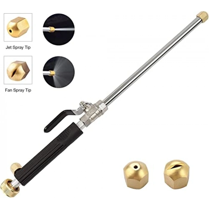 Yüksek Basınçlı Metal Su Tabancası, Bahçe ve Araba Yıkama İçin