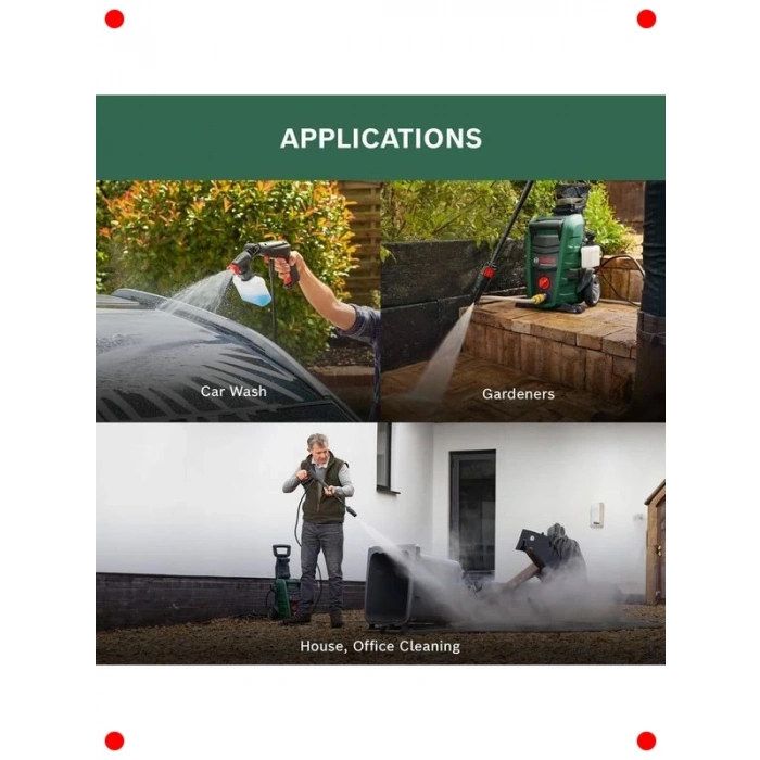 Yüksek Basınçlı Yıkama Makinesi Uzatma Hortumu 6m