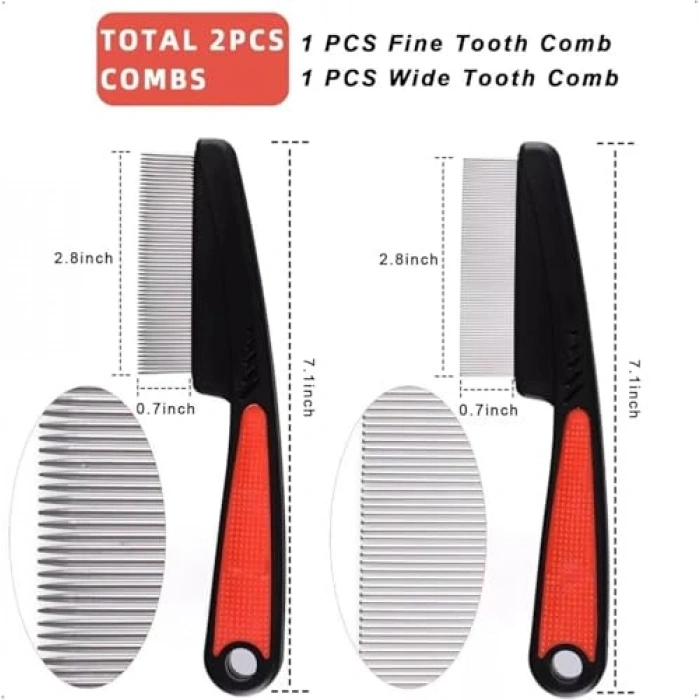 Yüksek Dayanımlı Paslanmaz Çelik Tarak Seti, 2 Adet