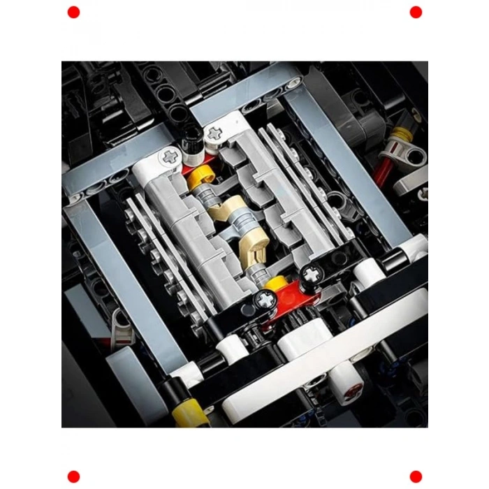 Yüksek Detaylı Yarış Arabası Yapım Kiti (1580 Parça)