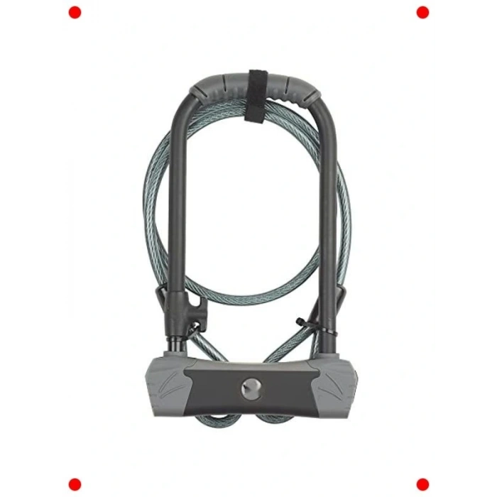 Yüksek Güvenlikli Kablolu U Bisiklet Kilidi