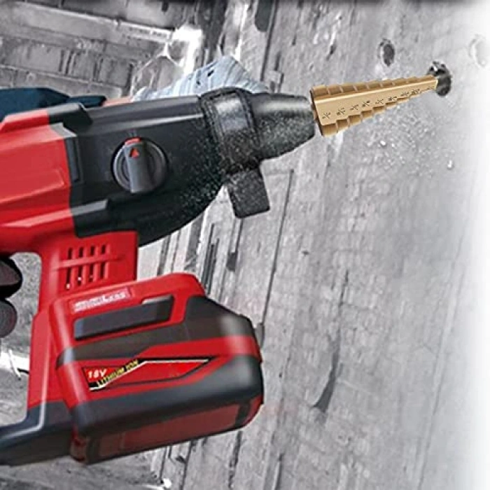 Yüksek Hızlı Çelik Kademeli Matkap Ucu Seti, 3 Adet İçerir