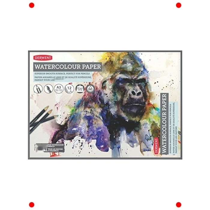 Yüksek Kalite A3 Sulu Kağıt Bloğu - 300 g/m² - 12 Yaprak