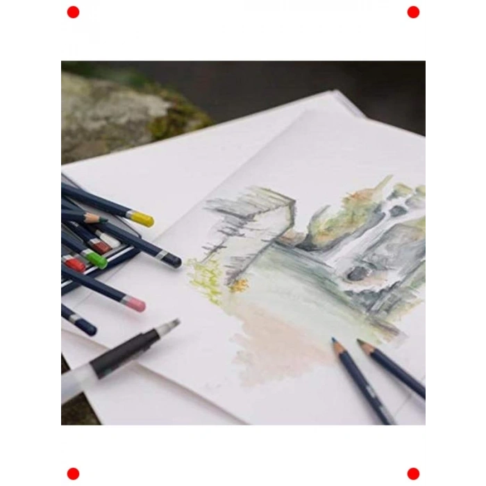 Yüksek Kalite A3 Suluboya Kağıt Bloğu - 300 g/m² - 12 Yaprak