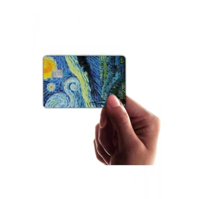 Yüksek Kalite Van Gogh Kart Kaplama Sticker